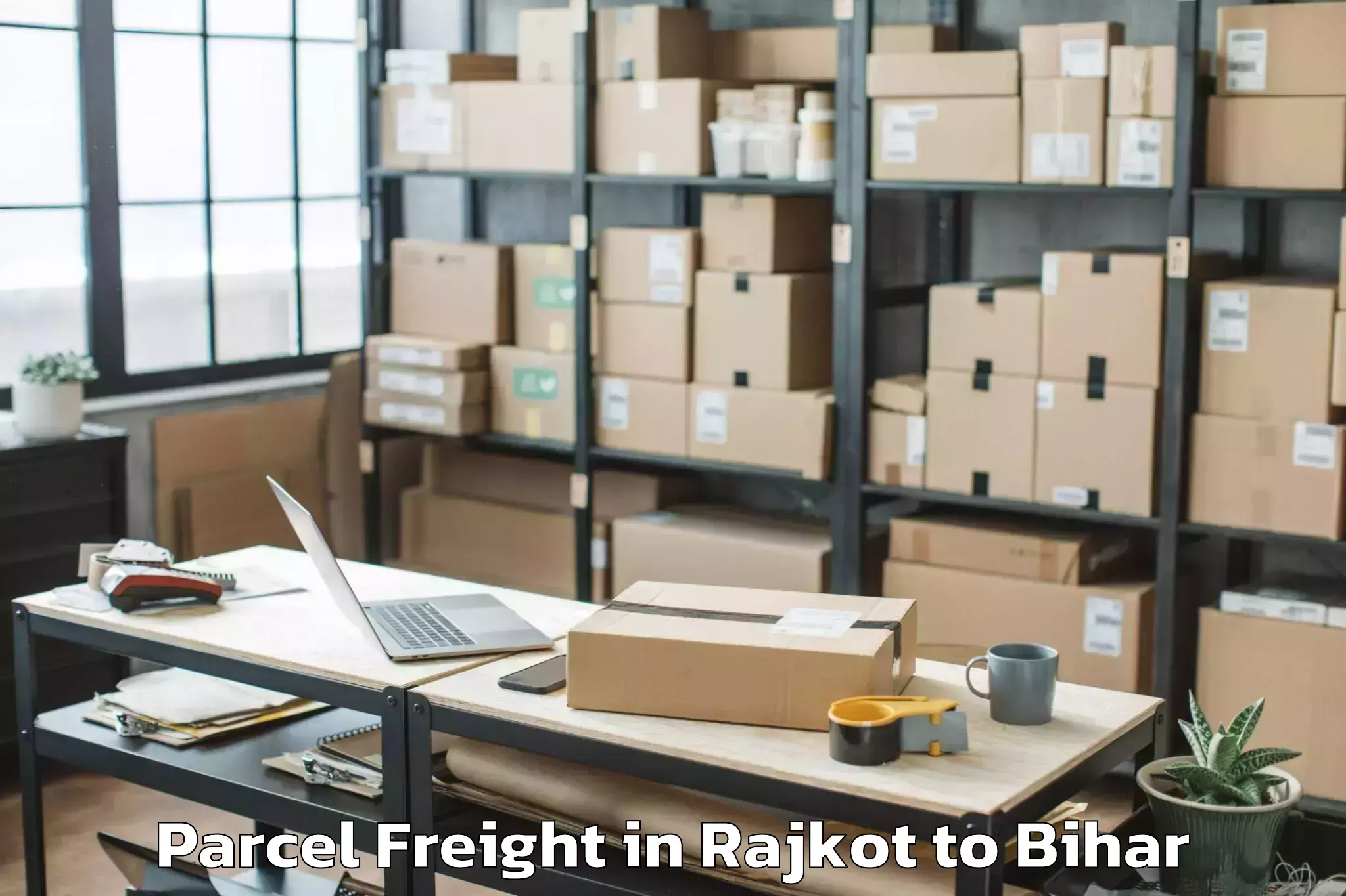 Reliable Rajkot to Teghra Parcel Freight